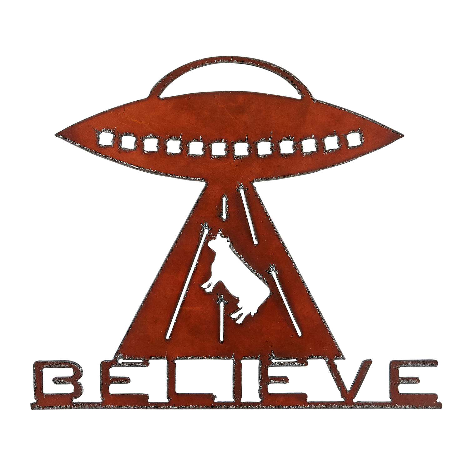 Believe Alien Image Welcome Sign